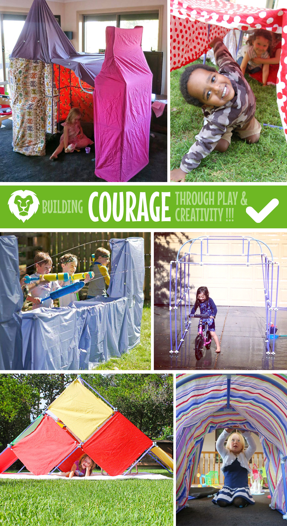 How to Inspire Courage Through Play and Creativity - Fort Magic