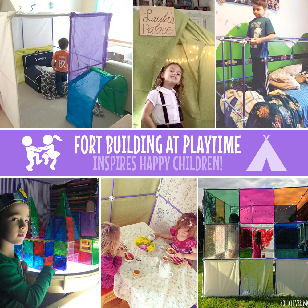 Smiling and Happy Children from Fort Building Projects