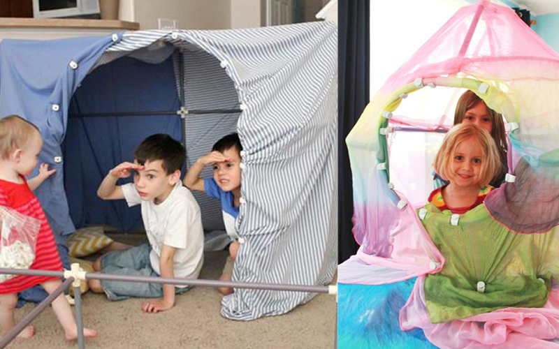 Building a Kids Fort and Learning Good Manners - Fort Magic