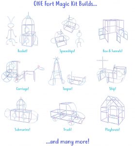 children's fort building kit