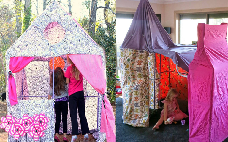 Play Ideas for Sleepover Forts & Decorating Tips for Fort Playhouses